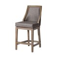 thumbnail image 1 of Maven Lane Vienna Counter Stool, Reclaimed Oak Finish w/ Ronan Stone Vegan Leather, 1 of 6