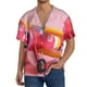 thumbnail image 1 of Fotbe Colorful Cartoon Biplane Camisa Estampada de Manga Corta para Hombre, Casual de Verano, Estilo Playero, Sin Arrugas-Medium, 1 of 5