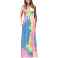 thumbnail image 1 of Vestido largo suelto sin mangas de verano para mujer Vestido largo casual con bolsillos Xemadio FSHY034-276, 1 of 3