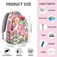 thumbnail image 3 of Vintage Botanical Flower Backpack Lightweight and Multifunctional Students’s Backpack with Tropical Flower and Butterfly Design for School and Travel, 3 of 6