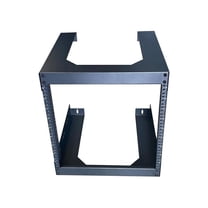 4XEM 12U 18" Deep Wall Mount for Switches and Rackmount Networking Equipment- Black (4xopenwall12ud)