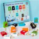 thumbnail image 1 of Set de Paletas de Números de Juguete de Helado Digital | Juego de aprendizaje de matemáticas preescolares de madera | Constructor de habilidades motoras finas | Fundas extraíbles coloridas | Números, 1 of 6