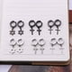 thumbnail image 1 of unbranded Ear Clips Sin Perforación Negros Para Mujer Y Elegantes Para Cualquier, 1 of 8