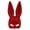 Red, variant on Shiny Rhinestone Bunny Mask,Half Face Glitter Rabbit Mak,Sexy Women Rabbit Masks for Halloween Christmas Carnival