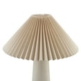 thumbnail image 4 of Home Decor Collection 18"in Ribbed Ceramic Table Lamp with Ivory Pleated Shade, 4 of 6