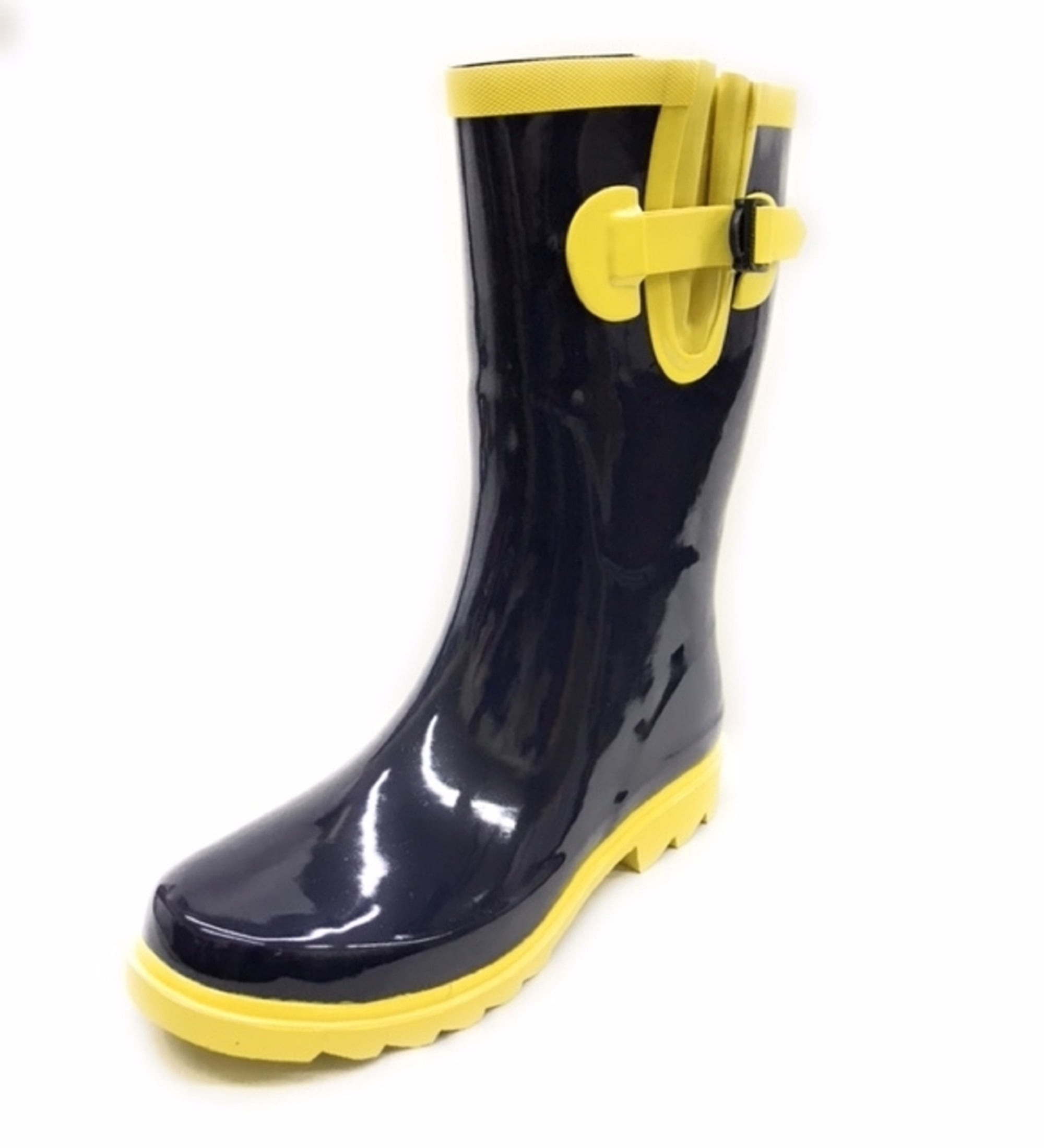 Forever Young Women's Plaid Print Rain Boots