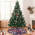 thumbnail image 7 of Lsque Elephants Print Christmas Tree Skirt, Tree Skirt with Ties or Velcro, Perfect for Holiday Decorations, Halloween, and New Year-30", 7 of 7