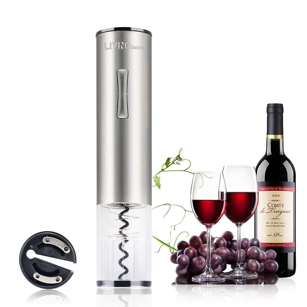 Livingbasics Automatic Corkscrew Wine Bottle Opener With Foil