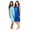Pretty Aqua Turtle, variant on Plus Size 2-Pack Sleeveless Sleepshirt