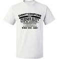 thumbnail image 2 of OXI T-Shirt - Don't Confuse My Personality, Basic Casual T-Shirt for Men's and Women Fleece T-Shirt Short Sleeve - White Medium, 2 of 3