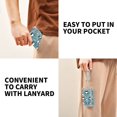 thumbnail image 5 of JIALIOU Nylon Trifold Card Wallet with ID Window Zipper Pocket for Men Women Teen Pandas Sitting and Leaf, 5 of 7
