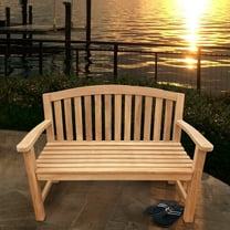 Teak Wood San Jose Outdoor Patio Bench, 4 Foot