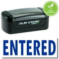 thumbnail image 1 of Slim Pre-Inked Entered Stamp with Green Ink, 1 of 4