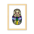 thumbnail image 1 of Rusia ruso Matryoshka nesting Cuadro de madera decorativa marco de casa A4, 1 of 3