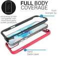 thumbnail image 3 of CoverON Apple iPhone 12 Case / iPhone 12 Pro Case (6.1"), Military Grade Full Body Rugged Slim Fit Clear Cover, Pink, 3 of 9