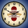 thumbnail image 2 of Collectable Sign and Clock Barber Shop 2  LED Lighted Premium Wall Clock, 2 of 6