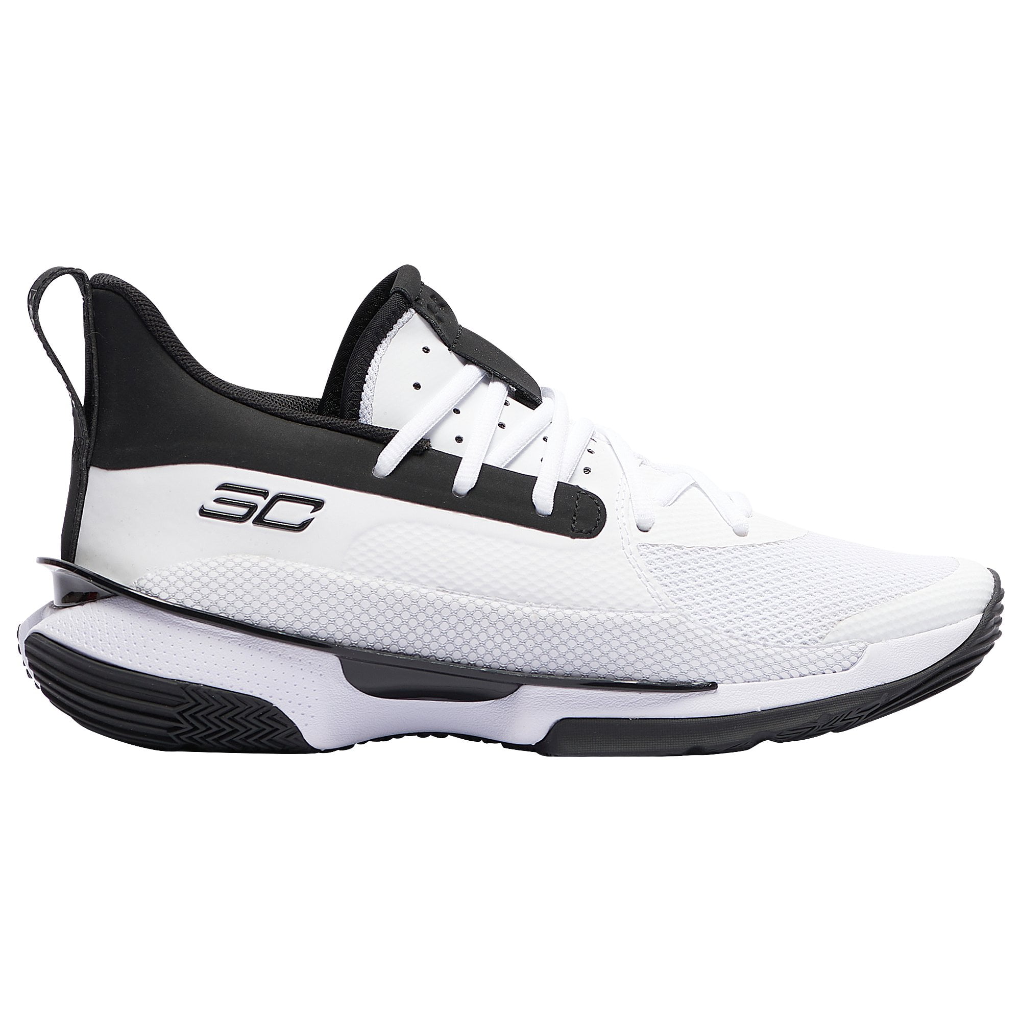 New Under Armour Boy's UA Curry Two Low Basketball Shoes-White $89.99 