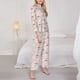 thumbnail image 3 of Balery Poodle In Ballet Skirts Dancing Conjunto de Pijama con Estampado para Mujer, Conjunto de Dos Piezas con Manga Larga, Ropa de Dormir Suave con Bolsillos, Pijamas Cómodos-Large, 3 of 7