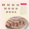 thumbnail image 4 of Cats Eye Press on Nail Glitters Square Acrylic Fake Nail Reusable Stick on Nail for DIY Nail Art Manicure Decorations, 4 of 4