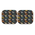 thumbnail image 7 of Balery 2 Piece Plaid Dachshund Car Windshield Sun Shade|Foldable Front Windshield Shade for Car Front Window for Most Sedans SUV Truck-Small, 7 of 7