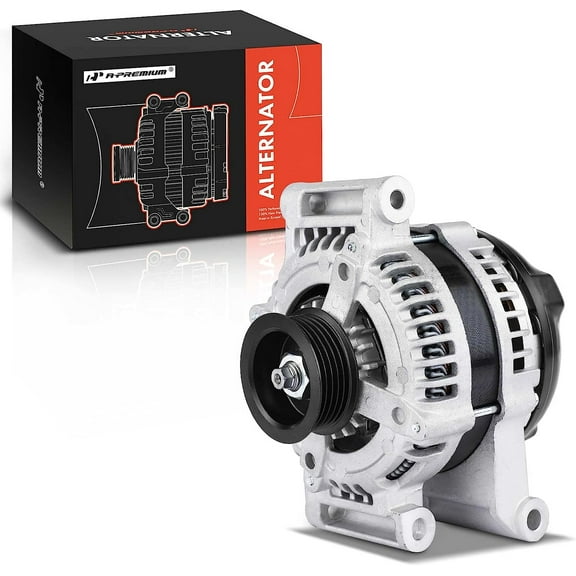 A-Premium Alternator Compatible with Chevrolet HHR 2006-2007, Cobalt 2005-2007 & Pontiac G5 2007, Pursuit 2005-2006, 2.2L 2.4L, 12V 130A 5-Groove Pulley Clockwise, Replace# 90295653, 22737105