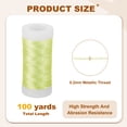 thumbnail image 2 of Uxcell Metallic Thread, Embroidery Thread for Sewing Machine Hand Embroidery DIY Crafts Yellow, 2 of 7