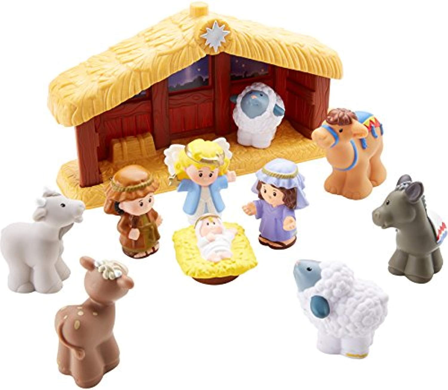 Fisher Little People Nativity Set 2008 N6010 100 Complete for sale online 
