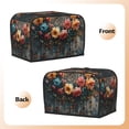 thumbnail image 3 of Rateoe Floral Dreamcatcher Elegance Pattern Toaster Covers 2 Slice Wide Slot,Bread Machine Cover,Bread Dust Cover & Fingerprint Protection,Appliance Covers, 3 of 7
