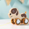 thumbnail image 2 of Children's Drag Toy Driver Pull Rope To Pull Animal Car Educational Toys, 2 of 5