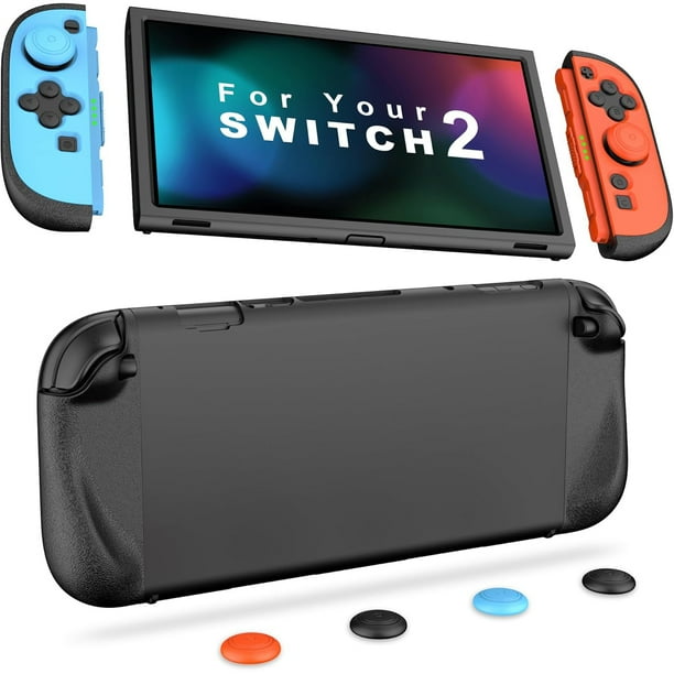 Funda protectora de silicona compatible con Nintendo Switch 2, diseño suave y delgado dividido, antiarañazos, amortiguación de impactos, para Joy-Con Grip