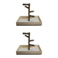 thumbnail image 1 of Paquete de 2 Perchas para Pájaros, Soporte para Entrenamiento de Pájaros, , Parque , de SM SunniMix percha de juego de aves, 1 of 8
