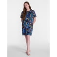 thumbnail image 3 of Joyspun Women’s Dreamy Soft Collection Short Sleeve Sleep Shirt, Sizes S/M to 2X/3X, 3 of 6