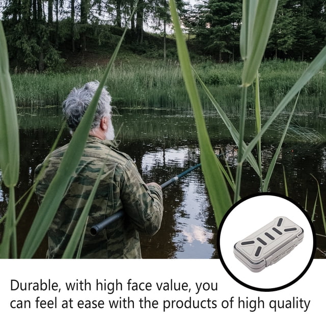 Large Capacity Fishing Hook Storage Box Independed Lure Baits Beads Organizing Bait Beads Tablets Sequins Organizer Case Container Outdoor Equipment Grey