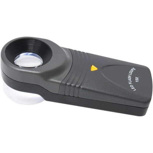 LED Flash High Power Loupe 15 X 21 MM Jewelry Making Gemstone Diamond