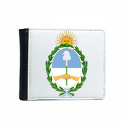 Buenos Aires Argentina National Emblem Flip Bifold Faux Leather Wallet  Multi-Function Card Purse
