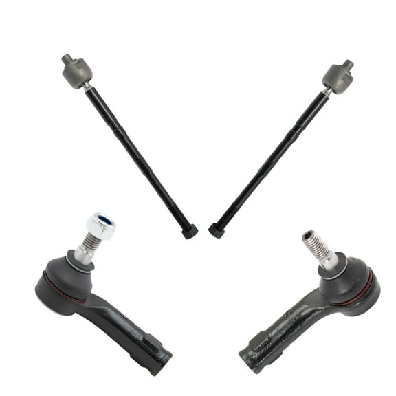 TRQ Front Inner and Outer Tie Rod Set Fits Select 2011-2019 Ford Fiesta