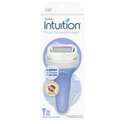 Schick Intuition Pure Nourishment 4-Blade Womens Razor Handle Plus 2 Refills