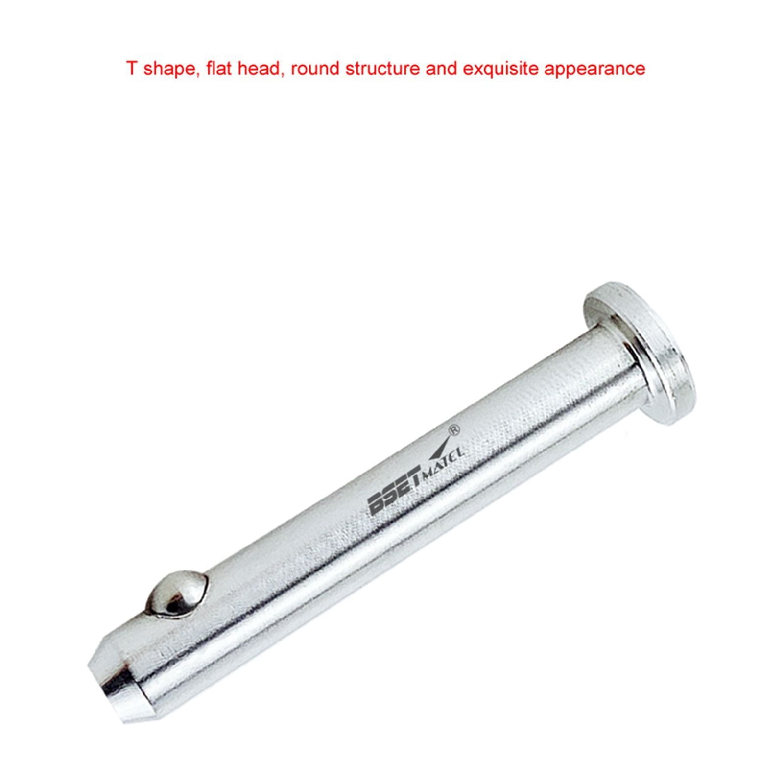 4PCS 4.8mm Stainless Steel Dowel Pin Flat Head Cylindrical Pin Positioning Pins Quick Release Ball Pin Retainer Farm Lawn Garden