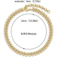 thumbnail image 5 of Gold Chunky Choker Necklace Large Wide Chain Short Chokers For Women, 5 of 6