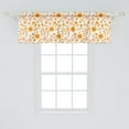 thumbnail image 2 of Ambesonne Floral Window Valance, Abstract Summer Pattern, 54" X 18", Vermilion Yellow White, 2 of 3
