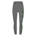 thumbnail image 5 of lcziwo Women's St Patricks Day Running Leggings Shamrock Clover Print Soft Stretchy Yoga Pants High Waisted Tummy Control Tight Pants Gray M, Womens Sweaters Clearance, 5 of 6