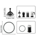 thumbnail image 3 of Electric Milk Frother Replacement Components with Whisks and Lid Frothing Device Attachments Milk Frother Accessories, 3 of 9