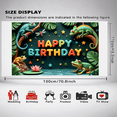 thumbnail image 5 of Colorful Theme Birthday Banner Decorative Design Kids Party for Child Celebration Indoor Use, 5 of 8