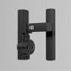 thumbnail image 2 of 180 Degree Barn Door Lock Latch Fluorescent Secure Your Home Easily Install Keyless Entry Zinc Alloy Matte, 2 of 5