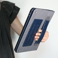 thumbnail image 6 of Dteck Case for iPad 9th 8th 7th Generation 10.2 inch,Luxury Leather+TPU Smart Card Holder Wallet Case Elastic Hand Strap Shockproof  Foldable Stand Cover with Wrist Strap,Darkblue, 6 of 9