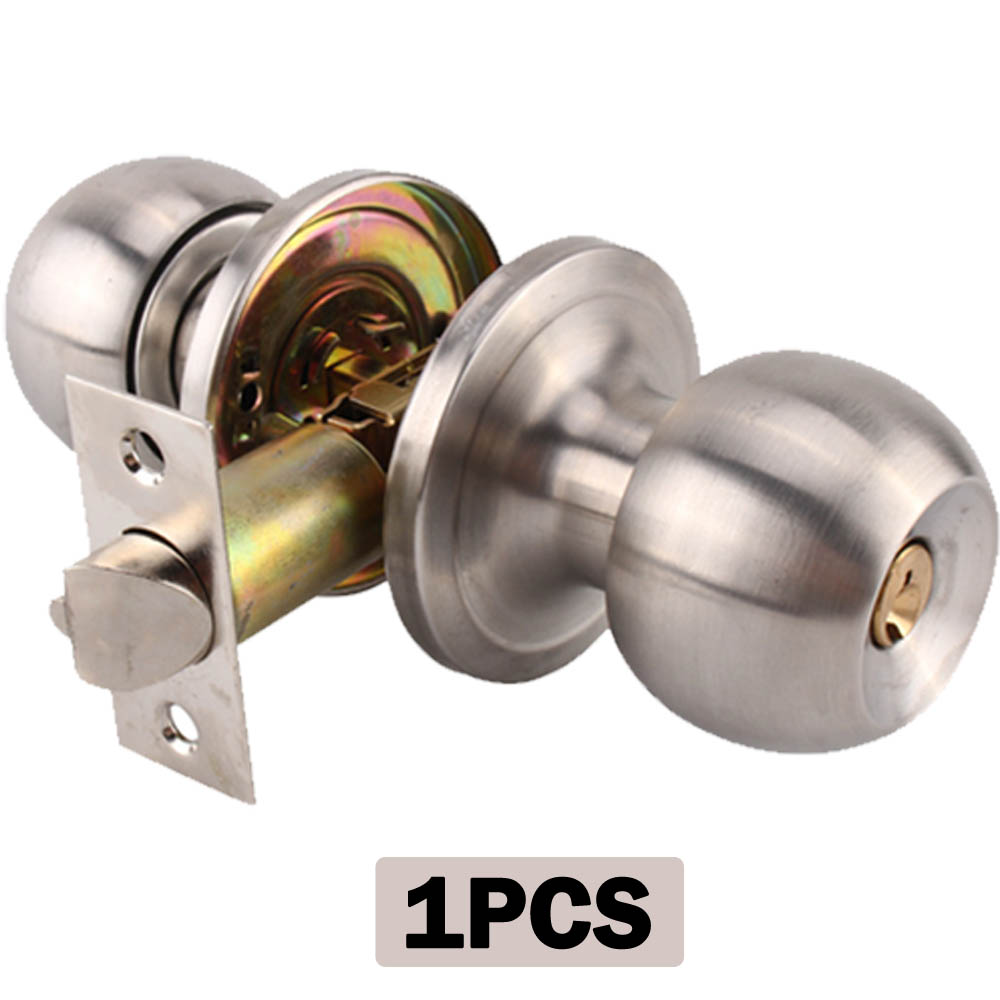 Buy 1 Pack Door Knob with Lock and Key, Bedroom Bathroom Door Knobs