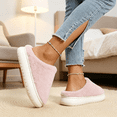 thumbnail image 4 of ATENAR Slippers for Women,House Slippers for Women,Slippers for Women Indoor,Non-slip,Close Toe,Slip-On,Pink,42, 4 of 8
