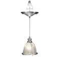 thumbnail image 1 of Worth Home Products PBN-0406-0030-R 1-Light Brushed Nickel Instant Pendant Conversion Kit, Halophane Glass Shade, 1 of 1