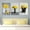 POP-1806E-TEAM-E05, variant on wall26 - Yellow Flowers in Vases - Canvas Art Wall Art - 16"x24" x 3 Panels