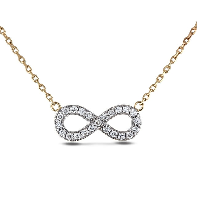 Collier Infini en Or 10k 0,30 Cttw Canadian Diamond